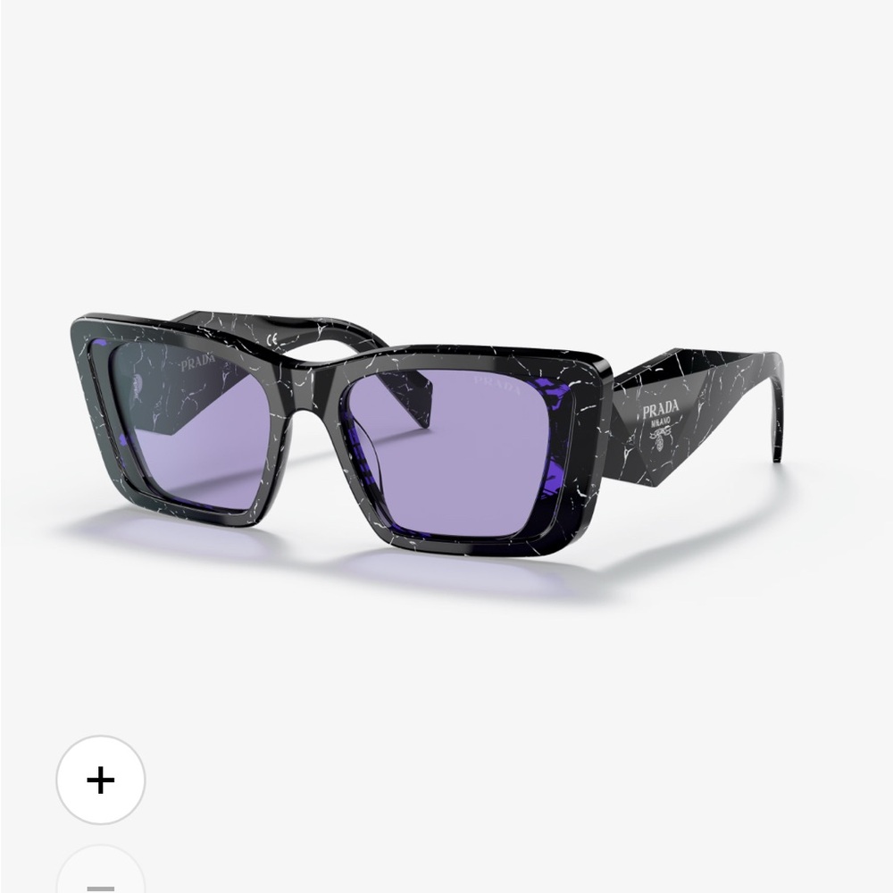 Prada sunglasses PR 08YS Marble Black and Violet